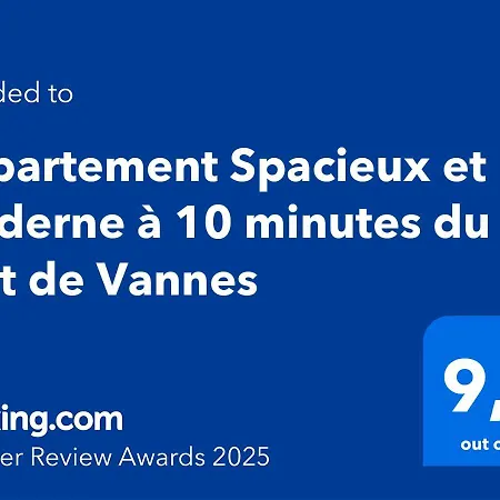 Appartement Spacieux Et Moderne A 10 Minutes Du Port De Vannes Exterior foto